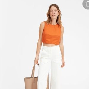 DISCONTINUED Everlane The Clean Cotton Split-Back Crop Top 6